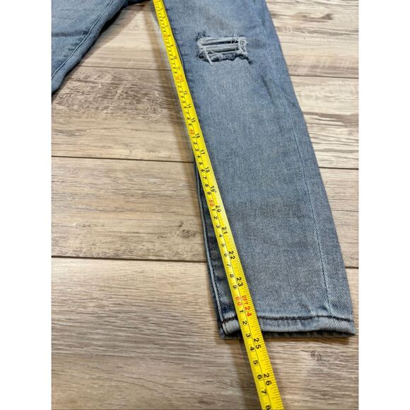 Express high-rise cropped skinny distressed jeans size 0 - Picture 10 of 12